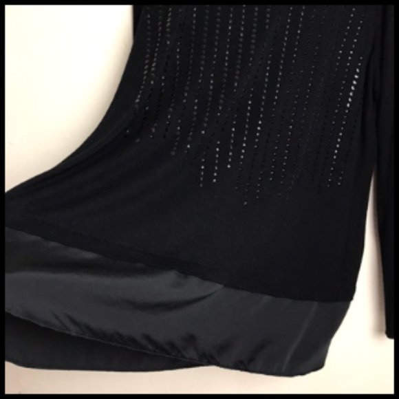 Apt. 9 Beaded Soft Tunic Top With 5" Satin Hem Size XL - Picture 2 of 8